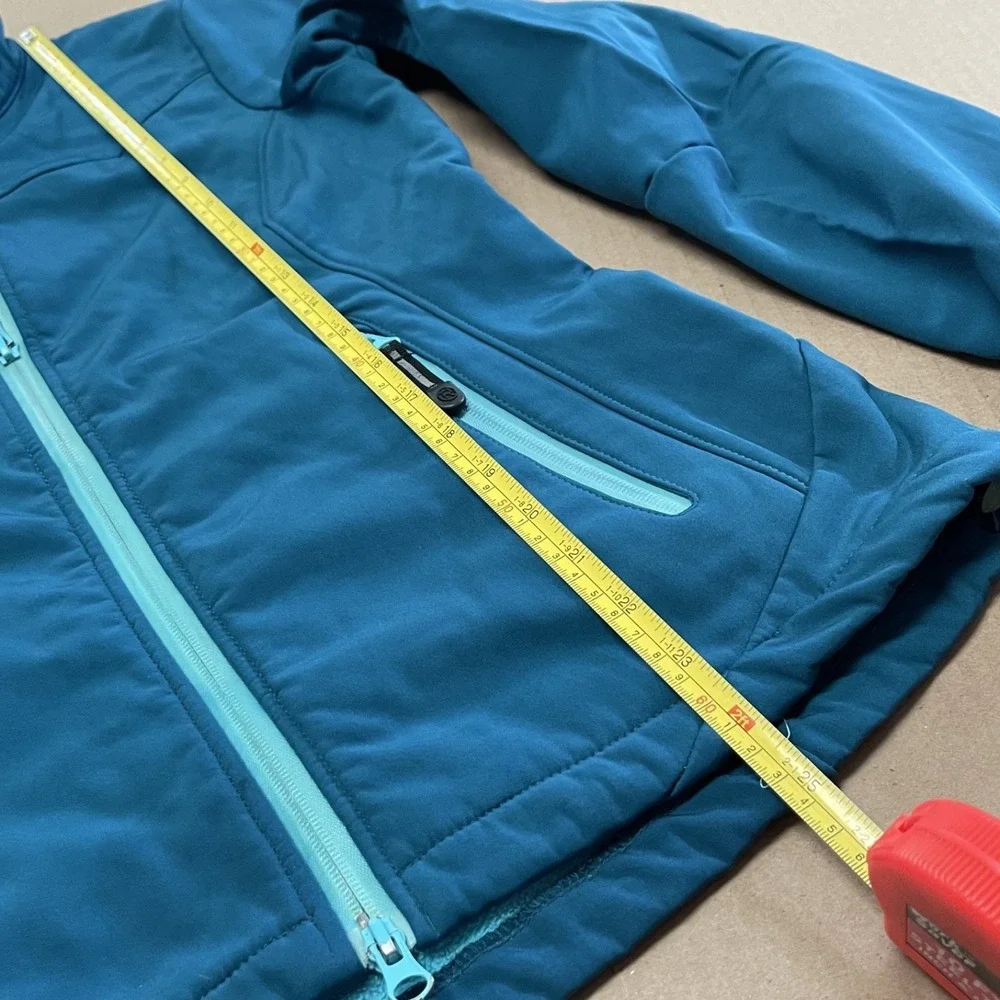 Roper Women's Approx XS‎ Teal Polyester Softshell Jacket Full Zip
